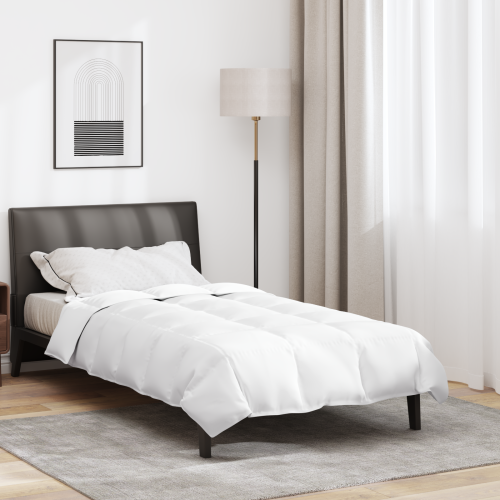 vidaXL Vinter Täcke Vit 140 x 200 cm Fjäder