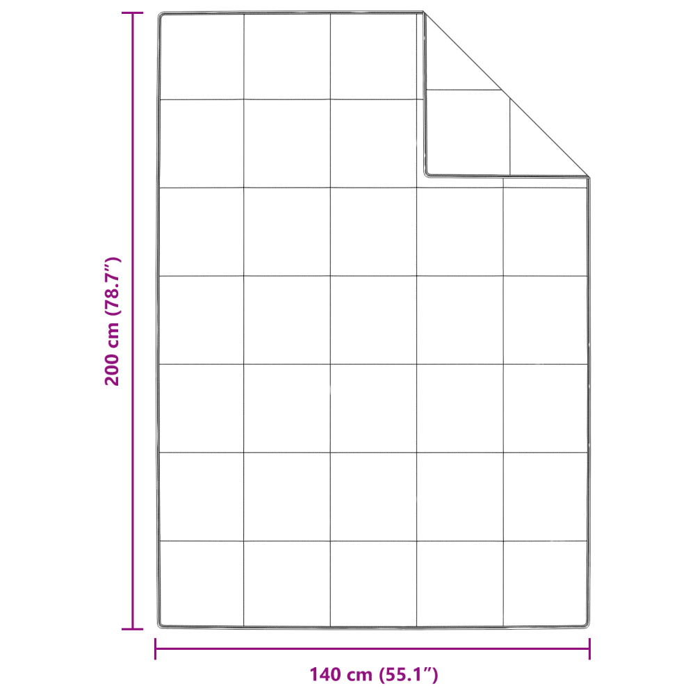 Produktbild för Vinter Täcke Vit 140 x 200 cm Fjäder