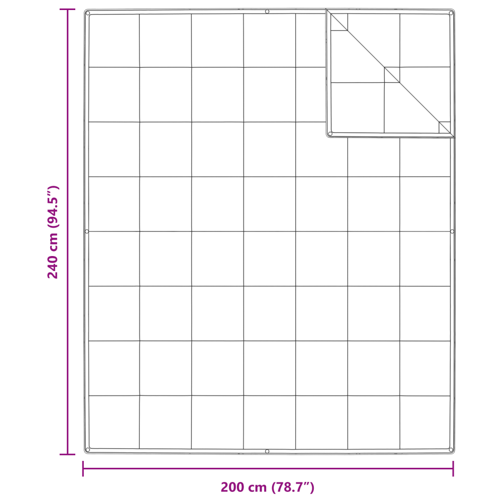 Produktbild för 2-i-1 Duntäcke Vit 240 x 200 cm Fjäder