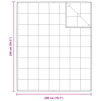 Produktbild för 2-i-1 Duntäcke Vit 240 x 200 cm Fjäder