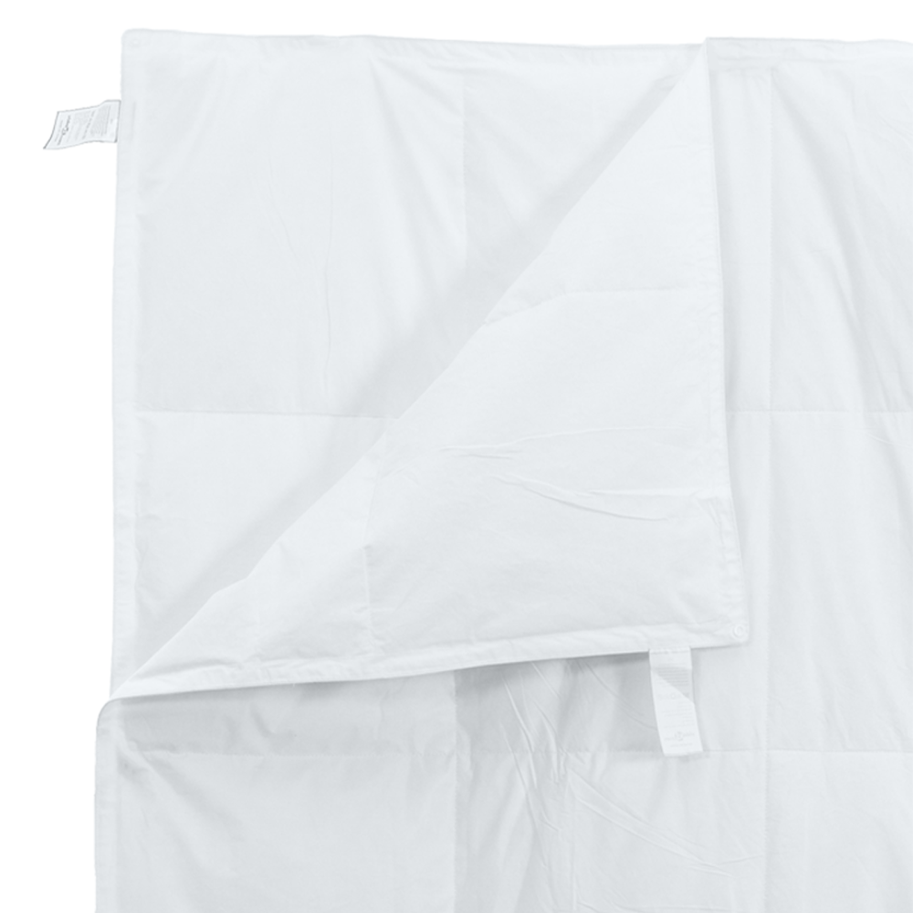 Produktbild för 2-i-1 Duntäcke Vit 200 x 220 cm Fjäder