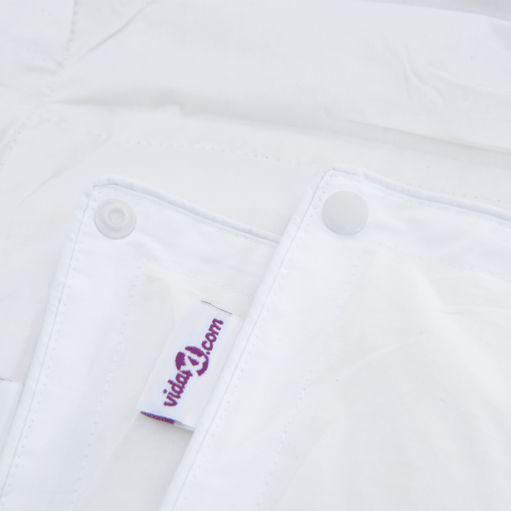 Produktbild för 2-i-1 Duntäcke Vit 200 x 220 cm Fjäder