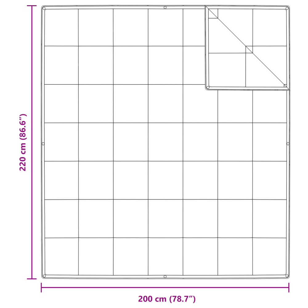 Produktbild för 2-i-1 Duntäcke Vit 200 x 220 cm Fjäder