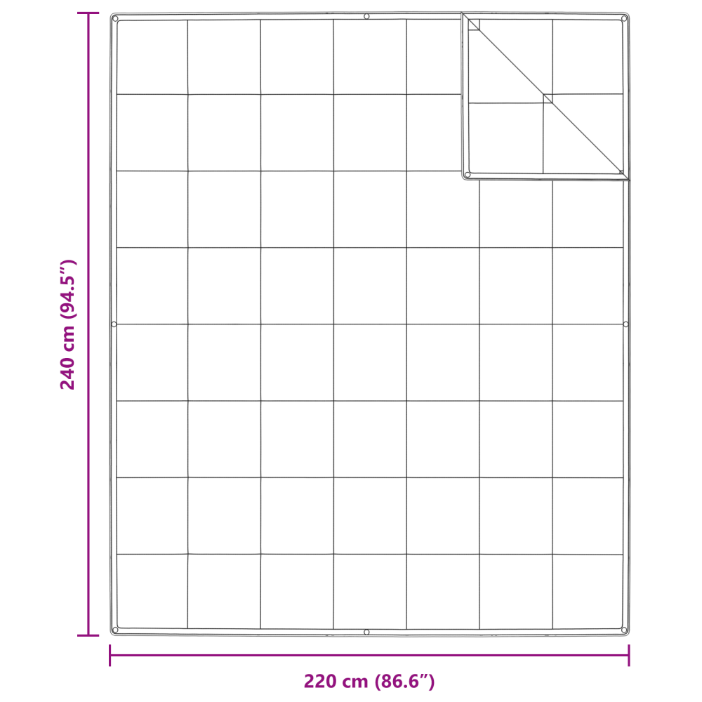 Produktbild för 2-i-1 Duntäcke Vit 240 x 220 cm Fjäder