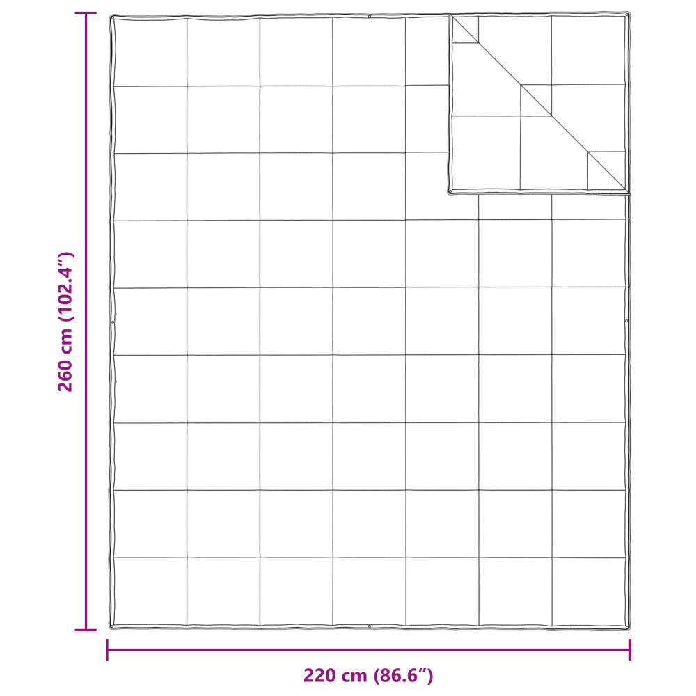 Produktbild för 2-i-1 Duntäcke Vit 260 x 220 cm Fjäder