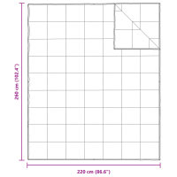 Produktbild för 2-i-1 Duntäcke Vit 260 x 220 cm Fjäder