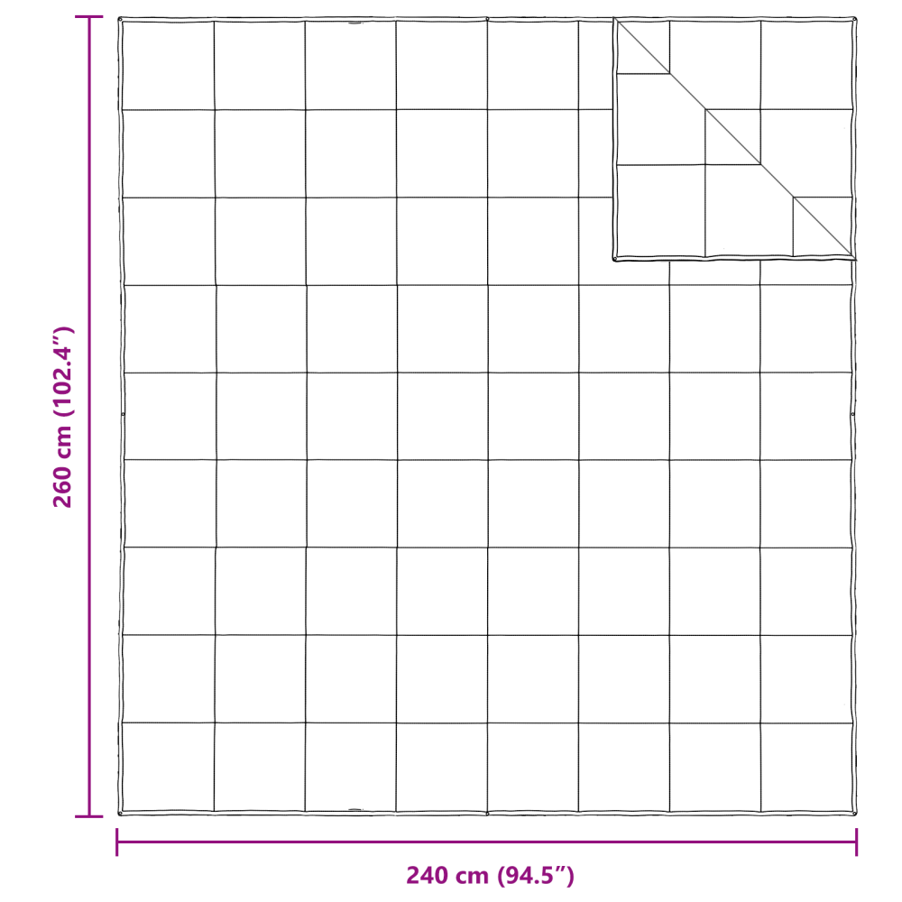 Produktbild för 2-i-1 Duntäcke Vit 240 x 260 cm Fjäder