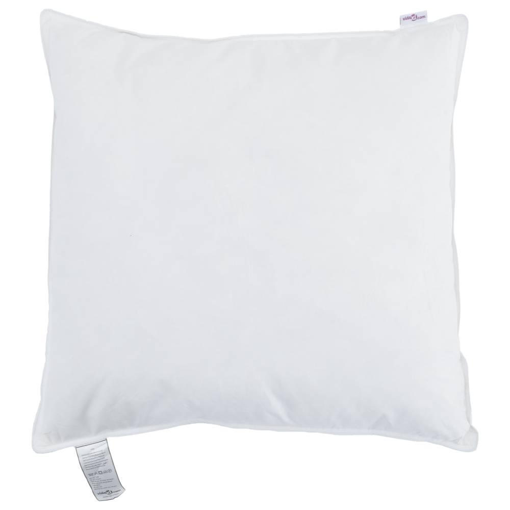 Produktbild för Kudde med kudde 2 pcs Vit 40 x 40 cm Fjäder
