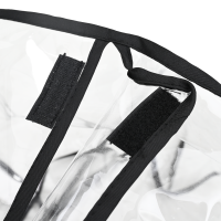 Produktbild för Djur barnvagnsoverdrag Transparent 66 x 35 x 59 cm PVC