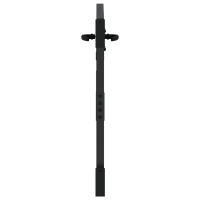 Produktbild för Trädgårdsgrind 85 x 100 cm Pulverlackerad stål Svart Låsbar