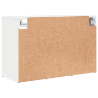 Produktbild för Skoskåp med hylla Vit 77,5 x 30 x 51 cm Konstruerat trä
