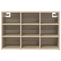 Produktbild för Skoskåp med hylla Sonoma-ek 77,5 x 30 x 51 cm Konstruerat trä