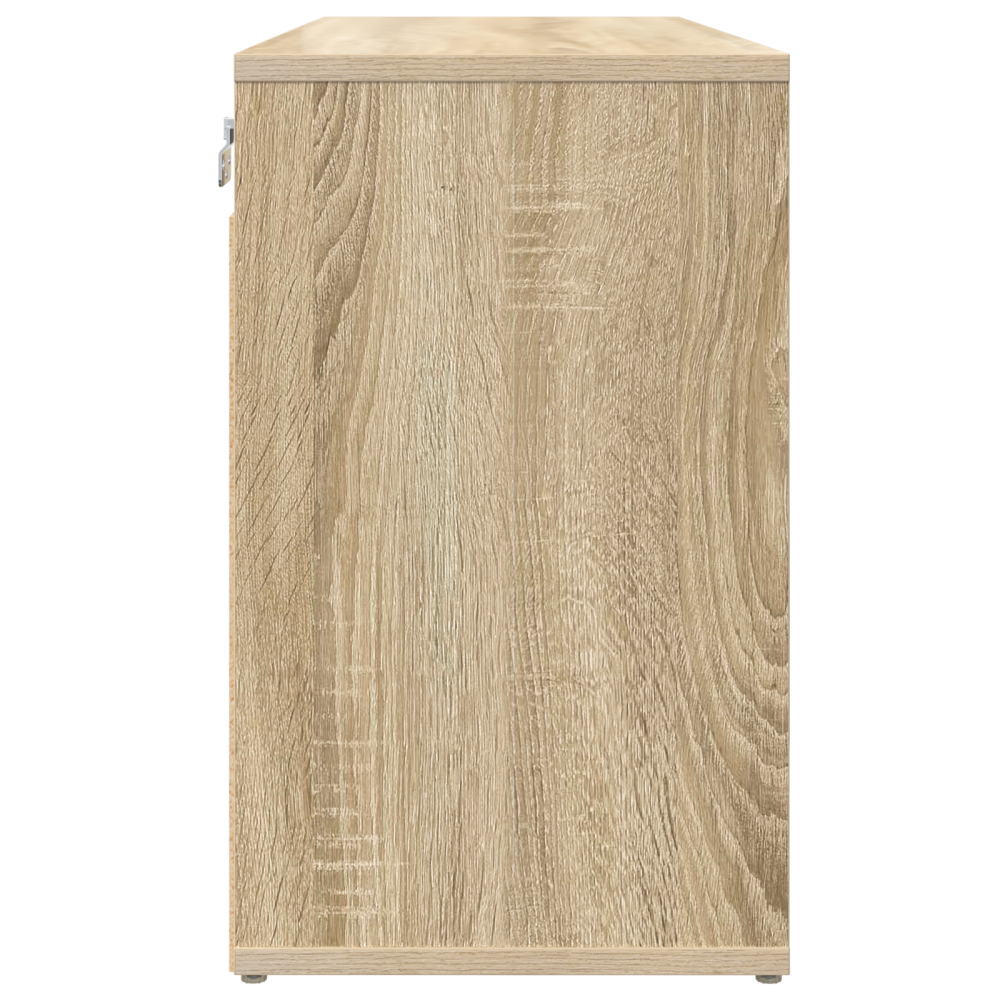 Produktbild för Skoskåp med hylla Sonoma-ek 77,5 x 30 x 51 cm Konstruerat trä