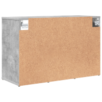 Produktbild för Skoskåp med hylla Betonggrå 77,5 x 30 x 51 cm Konstruerat trä