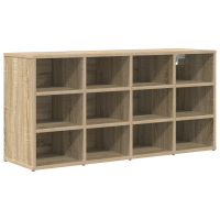 Produktbild för Skoskåp med hylla Sonoma-ek 103 x 30 x 51 cm Konstruerat trä