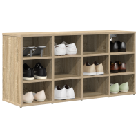Produktbild för Skoskåp med hylla Sonoma-ek 103 x 30 x 51 cm Konstruerat trä