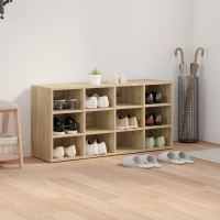 Produktbild för Skoskåp med hylla Sonoma-ek 103 x 30 x 51 cm Konstruerat trä