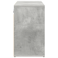 Produktbild för Skoskåp med hylla Betonggrå 103 x 30 x 51 cm Konstruerat trä