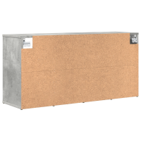 Produktbild för Skoskåp med hylla Betonggrå 103 x 30 x 51 cm Konstruerat trä