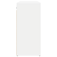 Produktbild för Skoskåp med hylla Vit 77,5 x 30 x 67 cm Konstruerat trä