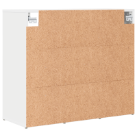 Produktbild för Skoskåp med hylla Vit 77,5 x 30 x 67 cm Konstruerat trä