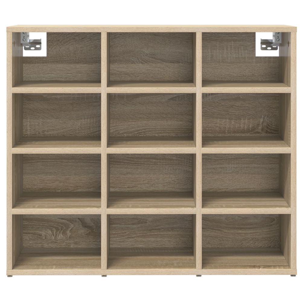 Produktbild för Skoskåp med hylla Sonoma-ek 77,5 x 30 x 67 cm Konstruerat trä