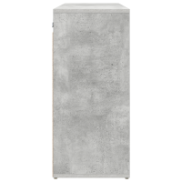 Produktbild för Skoskåp med hylla Betonggrå 77,5 x 30 x 67 cm Konstruerat trä