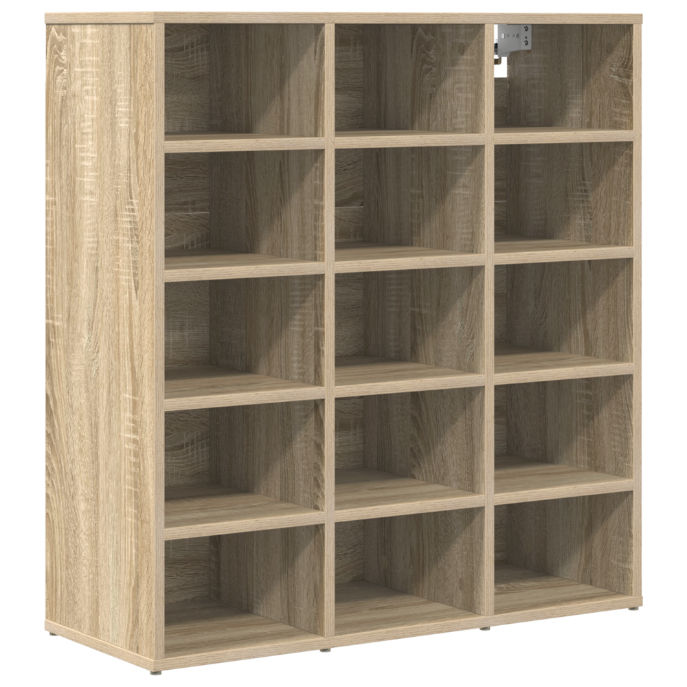 Produktbild för Skoskåp med hylla Sonoma-ek 77,5 x 30 x 83,5 cm Konstruerat trä