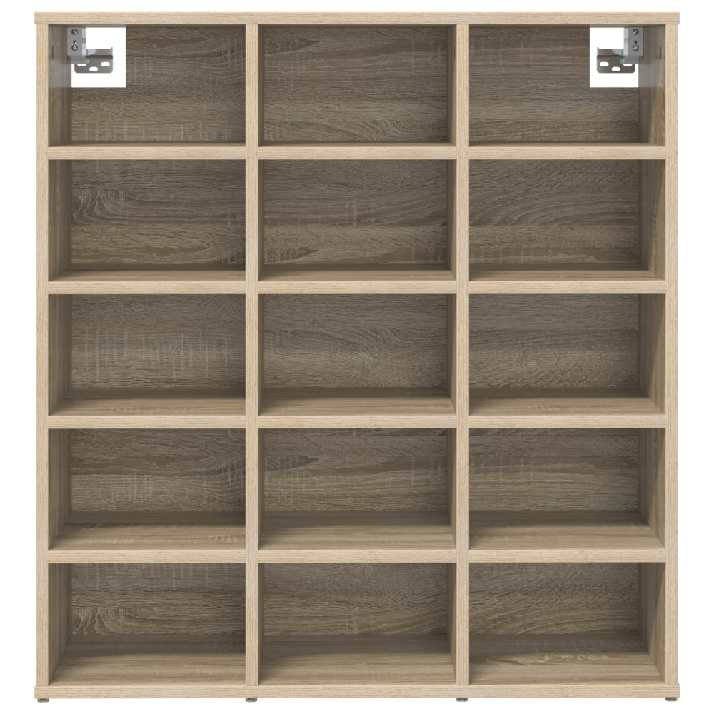 Produktbild för Skoskåp med hylla Sonoma-ek 77,5 x 30 x 83,5 cm Konstruerat trä