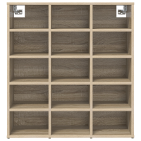 Produktbild för Skoskåp med hylla Sonoma-ek 77,5 x 30 x 83,5 cm Konstruerat trä