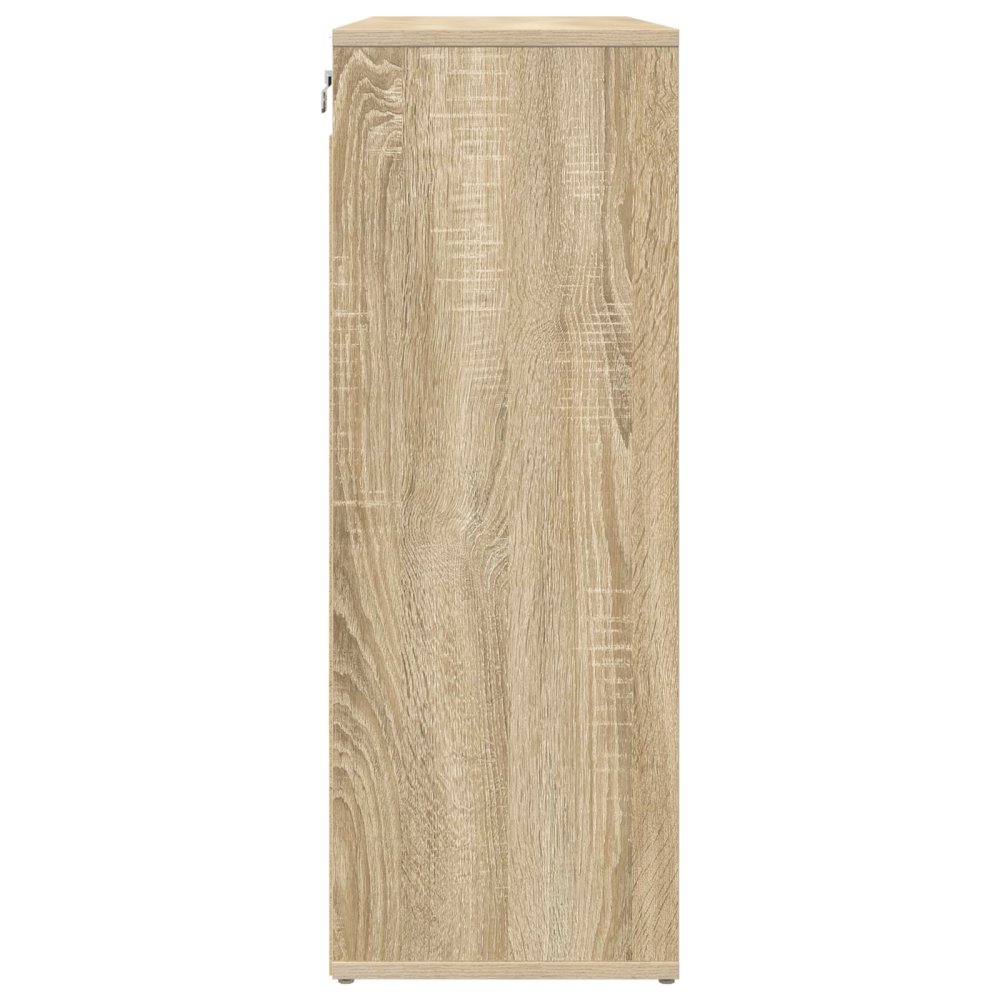 Produktbild för Skoskåp med hylla Sonoma-ek 77,5 x 30 x 83,5 cm Konstruerat trä