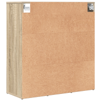 Produktbild för Skoskåp med hylla Sonoma-ek 77,5 x 30 x 83,5 cm Konstruerat trä