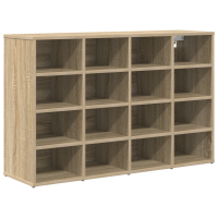 Produktbild för Skoskåp med hylla Sonoma-ek 103 x 30 x 67 cm Konstruerat trä