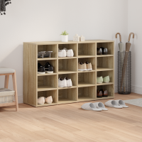 Produktbild för Skoskåp med hylla Sonoma-ek 103 x 30 x 67 cm Konstruerat trä