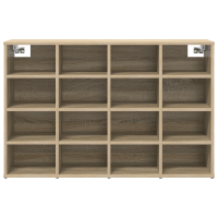 Produktbild för Skoskåp med hylla Sonoma-ek 103 x 30 x 67 cm Konstruerat trä