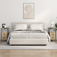 Produktbild för Nattduksbord 2 pcs Sonoma-ek 30 x 48 x 61 cm Konstruerat trä