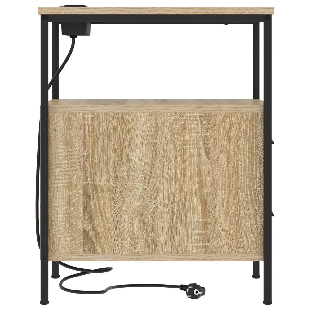 Produktbild för Nattduksbord 2 pcs Sonoma-ek 30 x 48 x 61 cm Konstruerat trä