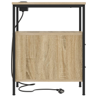 Produktbild för Nattduksbord 2 pcs Sonoma-ek 30 x 48 x 61 cm Konstruerat trä