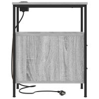 Produktbild för Nattduksbord 2 pcs Grå Sonoma 30 x 48 x 61 cm Konstruerat trä