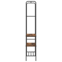 Produktbild för Klädhängare med hylla Rökt ek 60 x 30 x 171 cm Konstruerat trä