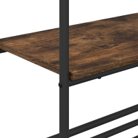 Produktbild för Klädhängare med hylla Rökt ek 60 x 30 x 171 cm Konstruerat trä
