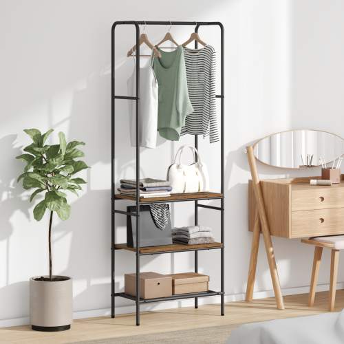 vidaXL Klädhängare Gammalt trä 60 x 30 x 171 cm Konstruerat trä