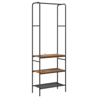 Produktbild för Klädhängare Gammalt trä 60 x 30 x 171 cm Konstruerat trä