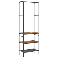 Produktbild för Klädhängare Gammalt trä 60 x 30 x 171 cm Konstruerat trä
