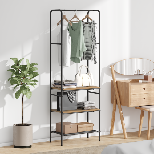 vidaXL Klädhängare Artisan Ek 60 x 30 x 171 cm Konstruerat trä