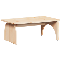 Produktbild för Kaffeebord Naturfärg 80 x 50 x 31 cm Massiv furu