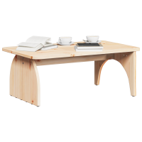 Produktbild för Kaffeebord Naturfärg 80 x 50 x 31 cm Massiv furu