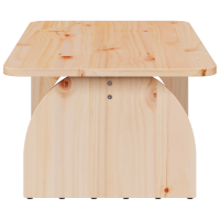 Produktbild för Kaffeebord Naturfärg 80 x 50 x 31 cm Massiv furu