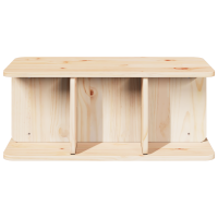Produktbild för Kaffeebord Naturfärg 80 x 39,5 x 33,5 cm Massiv furu