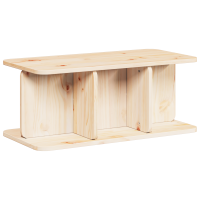 Produktbild för Kaffeebord Naturfärg 80 x 39,5 x 33,5 cm Massiv furu